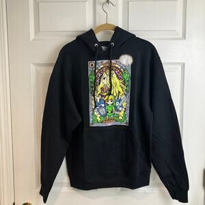 The Legend of Zelda Wind Waker 2016 Stained Glass Link Size S Hooded Sweatshirt